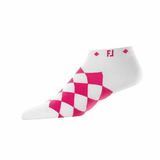 Women's Footjoy ProDry Golf Socks White/Pink NZ-559662